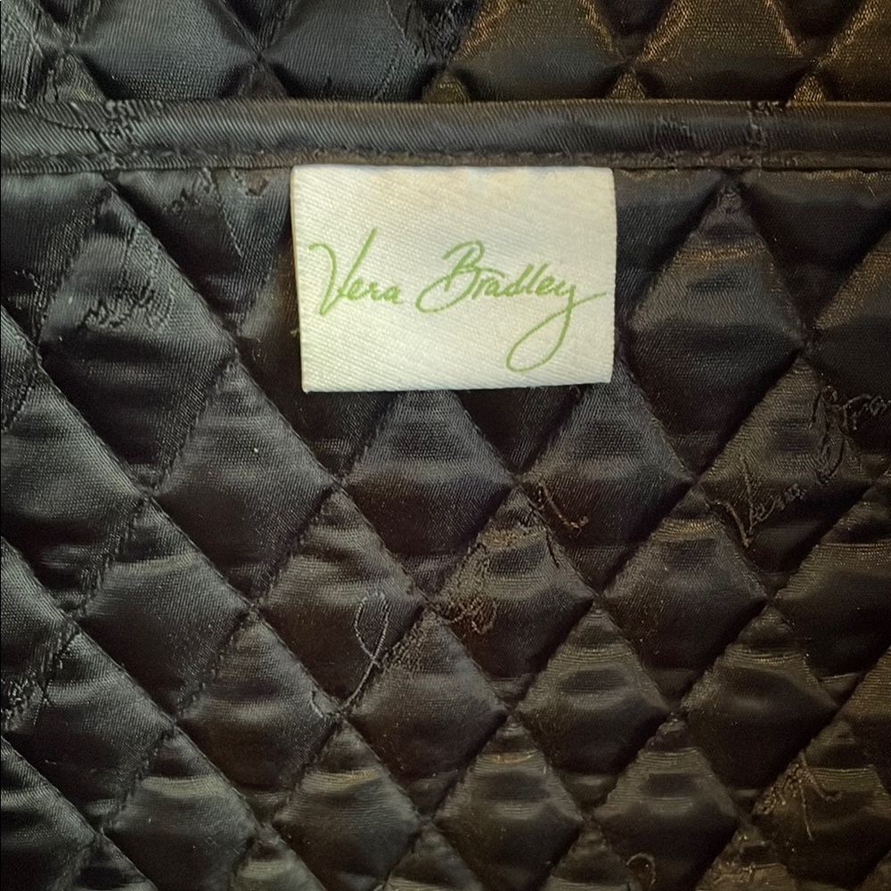 Vera Bradley Pink and Black Travel Bag with Floral Design - Picture 4 of 8